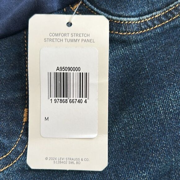 Levi Strauss Signature Gold Maternity Heritage Straight Jeans, Medium, NWT - Picture 9 of 10